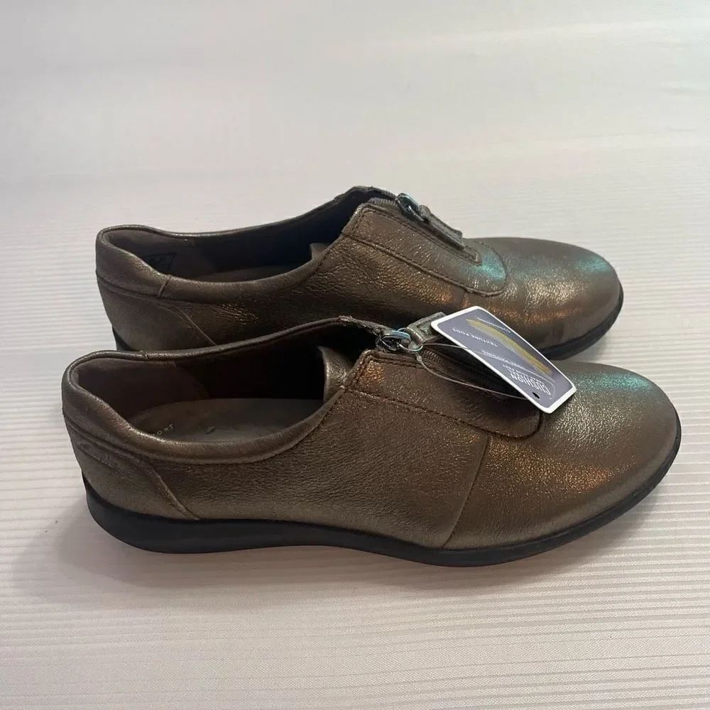 Clarks Metallic Kayleigh Sail Comfort Shoes Size 9 M New